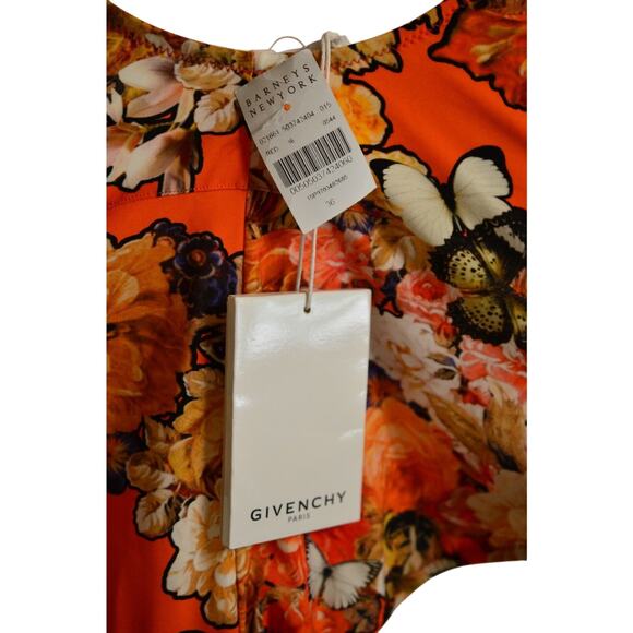 Givenchy NWT 36 One-Piece Bathing Suit Red Floral Butterfly Designer Swimwear - Picture 11 of 12